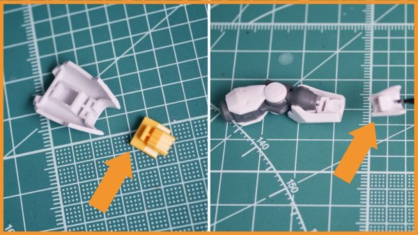 HGガンダムエアリアル角型ダボ写真