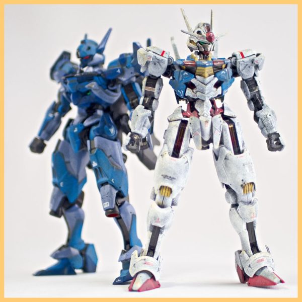 HGガンダムエアリアル、HGガンダムルブリスとツーショット写真