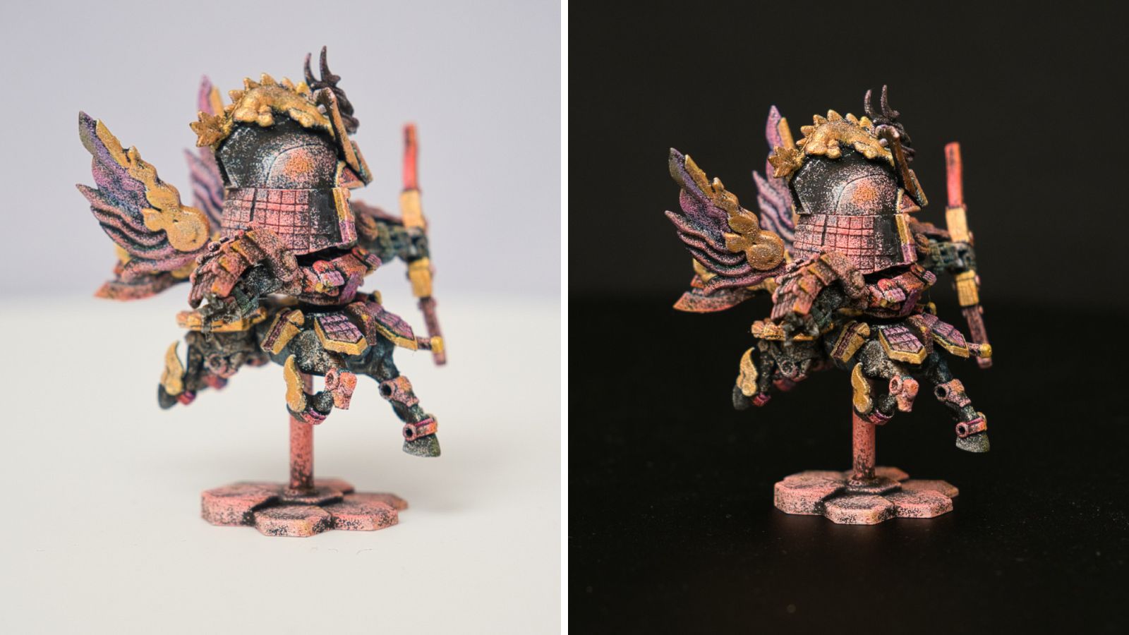 武者精太頑駄無麒麟児特装【赤備え】右側面面写真2枚