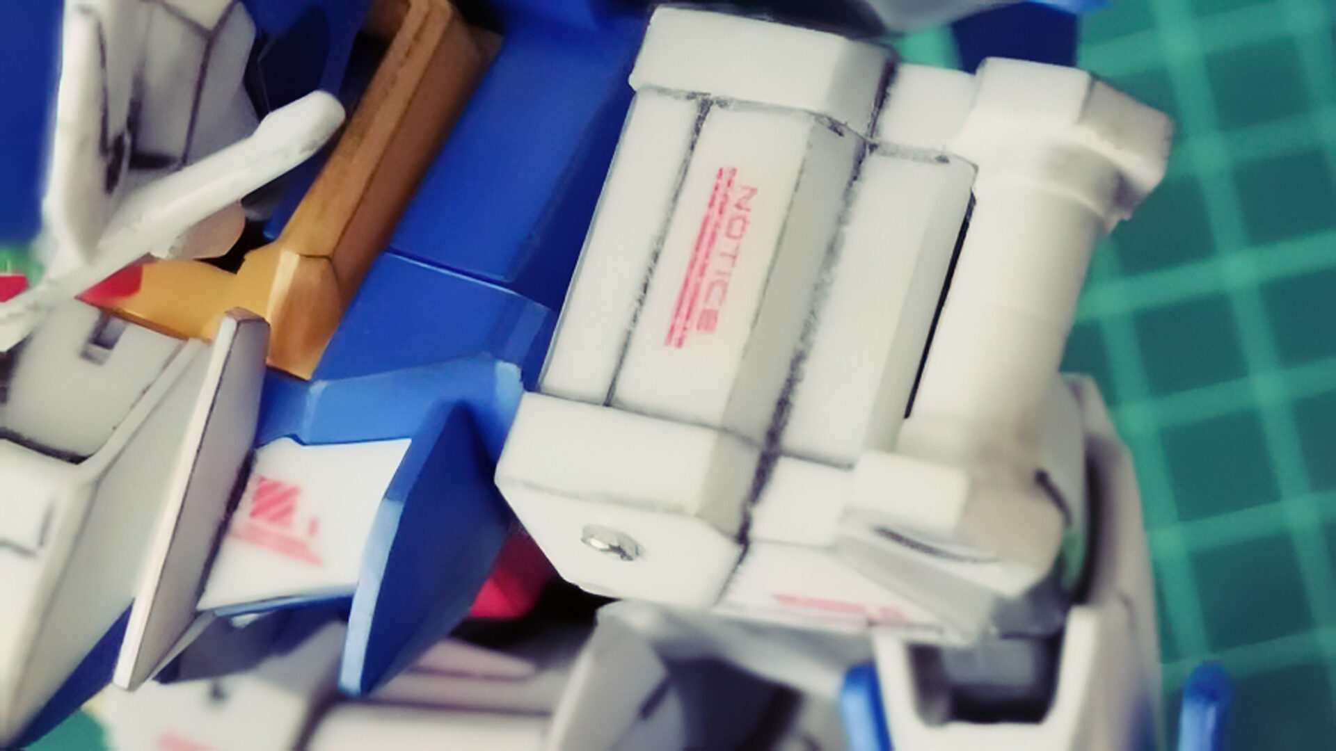 スミ入れが滲んでいる写真